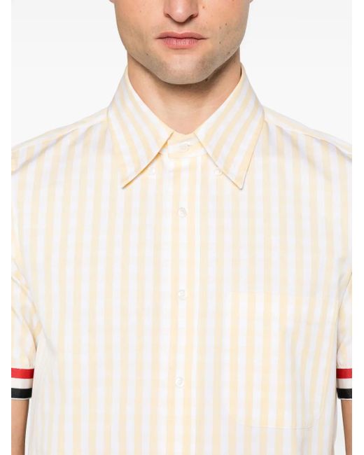 Camisa a cuadros Thom Browne de hombre de color Natural