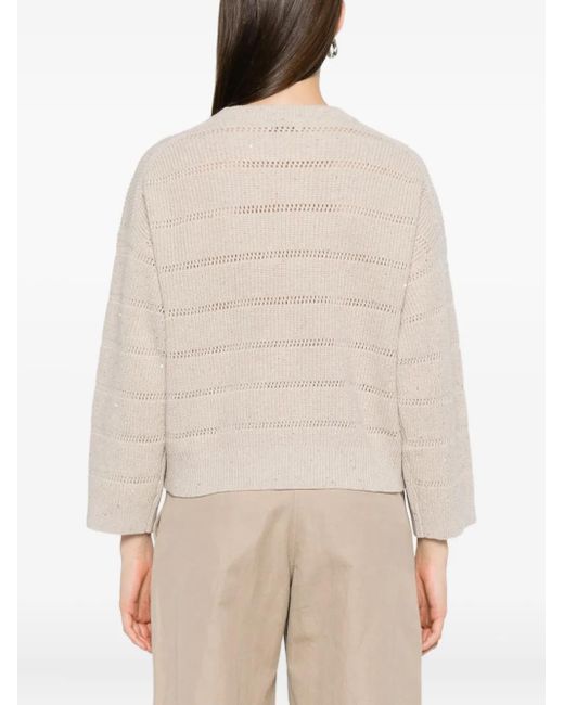 Brunello Cucinelli Natural Sweaters