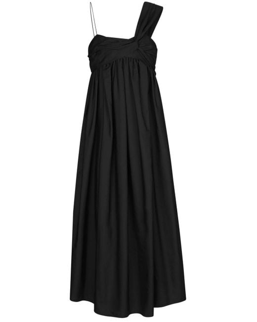CECILIE BAHNSEN Black Vera Bow Maxi Dress