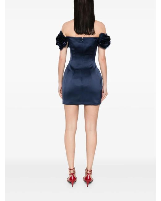 【ELISABETTA FRANCHI】ダッシェス サテン ドレス 完売必至♡】ELISABETTAFRANCHI レース ミディドレス