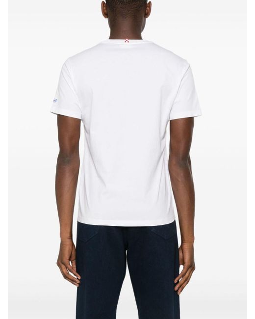 T-shirt à imprimé Vespa Mc2 Saint Barth pour homme en coloris White