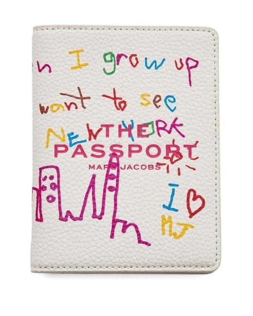 Marc Jacobs Pink The Kids Writing Passport Case