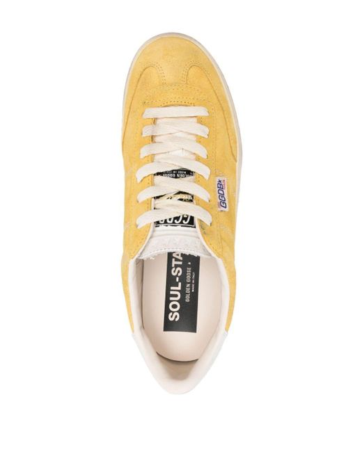 Golden Goose Deluxe Brand Yellow Soul Star Suede Sneakers