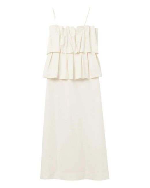 House of Dagmar White Ruffled Dress