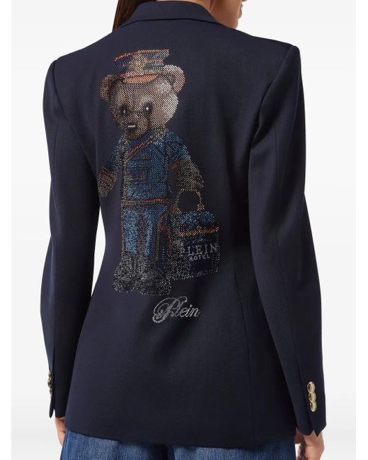 Philipp Plein Marine ダブルジャケット Blue