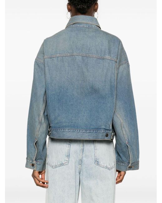 Haikure Blue Washed Denim Jacket