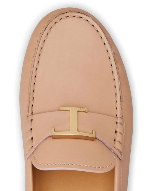 Tod's Natural Flat Shoes
