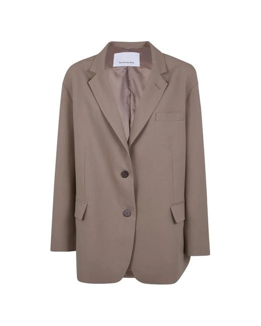 Frankie Shop Brown Bea Oversized Blazer