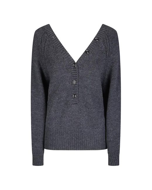 Our Legacy Blue Country Henley Sweater