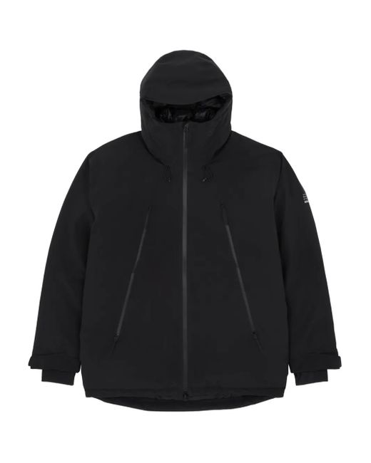 MM6 MAISON MARGIELA X SALOMON Black Hooded Zip-Front Jacket for men