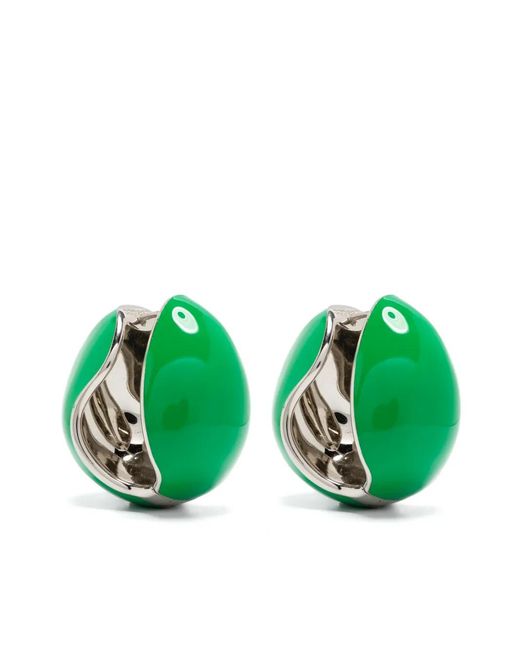 Coperni Green Logo Earrings