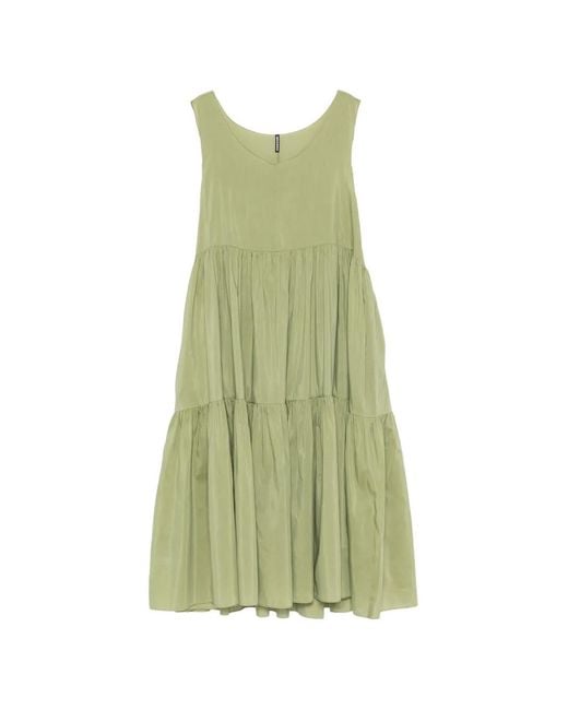 Susanne Bommer Green Sleeveless Midi Dress