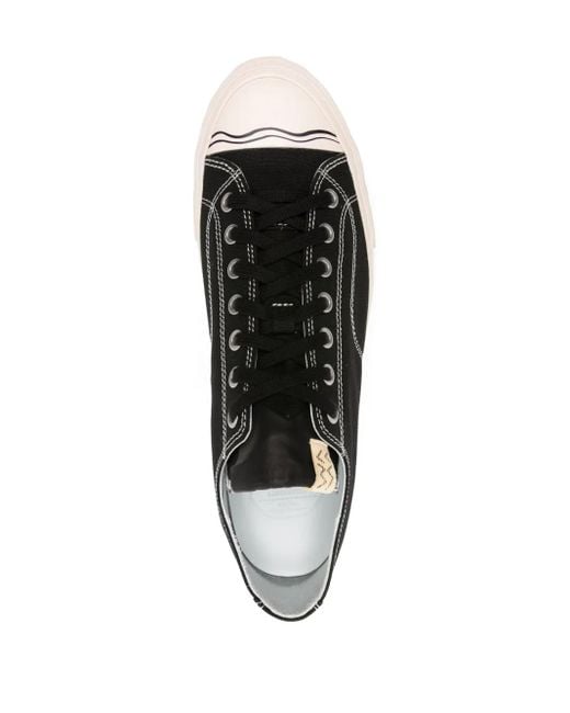 Visvim Black Seeger Lo Leather Sneakers for men