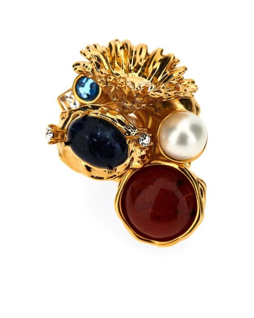 Anello A Strati di Marni in Metallic