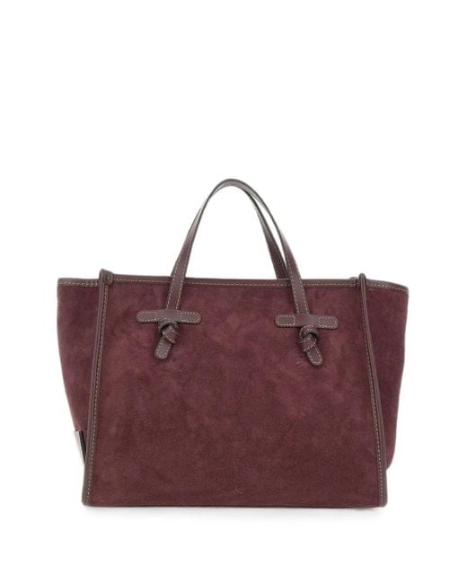 MARCELLA CLUB Purple Missmarcella 32 Suede Shoulder Bag