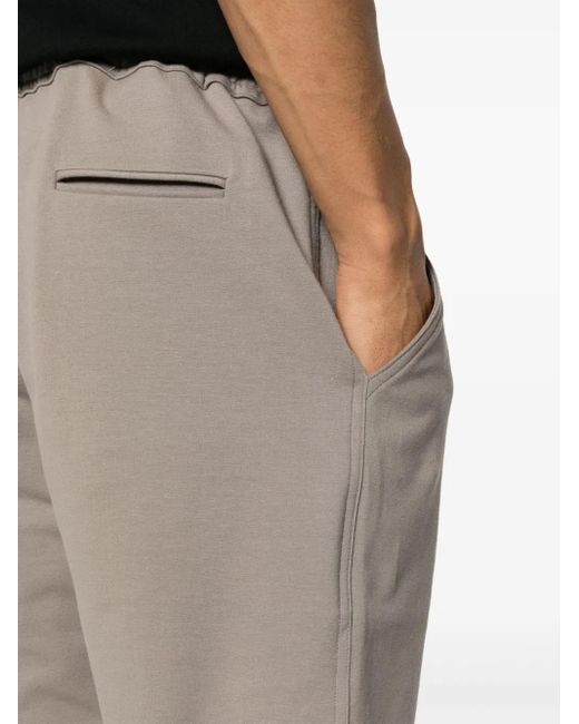 Kiton Natural Mid-Rise Track Shorts for men