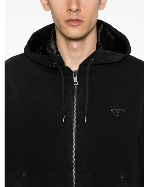 Prada Black Cotton Jacket for men