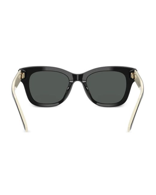 Tory Burch Black Two-Tone Square Sunglasses