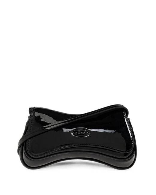 DIESEL Black Small Play Crossbody Bag
