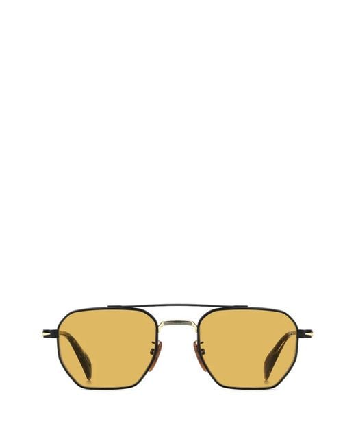 David Beckham Metallic Geometric-Frame Sunglasses