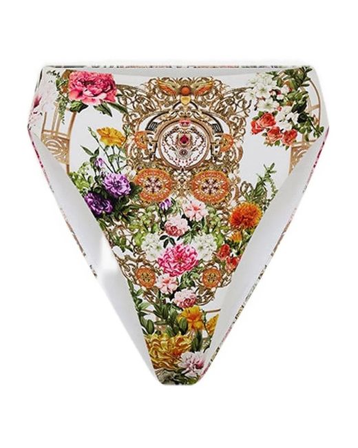 Camilla White Egyptian Rose Bikinihöschen