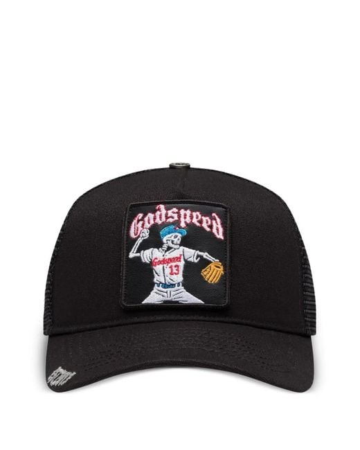 Godspeed Black Interchangeable Patch Trucker Baseball Cap for men