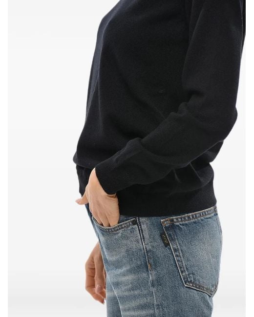 Malo Black Cashmere Crew-Neck Sweater