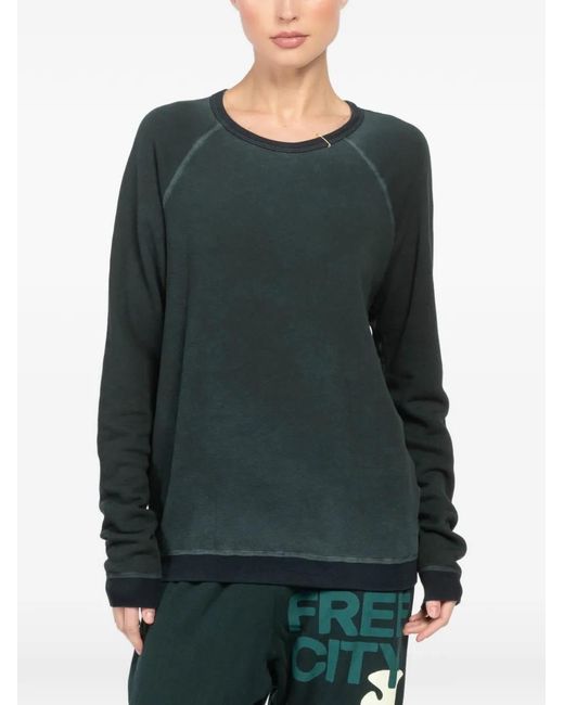 Freecity Green Graphic Long-Sleeved T-Shirt