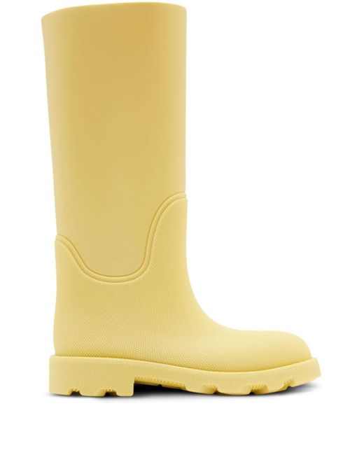Burberry Yellow Rubber Marsh High Boots