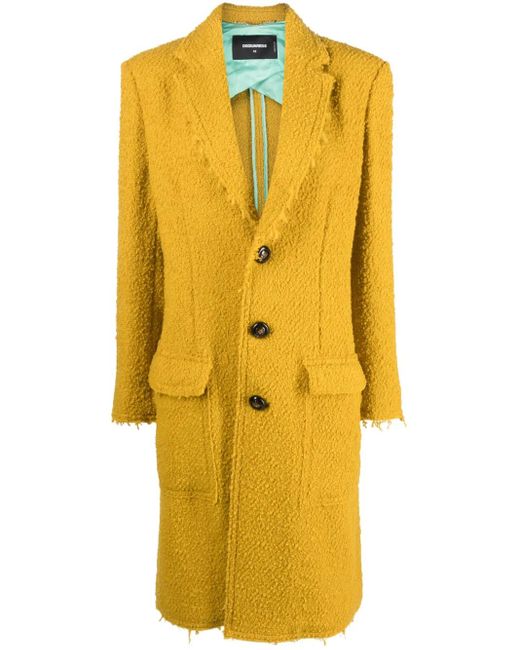 Gabardina con botones DSquared² de color Yellow