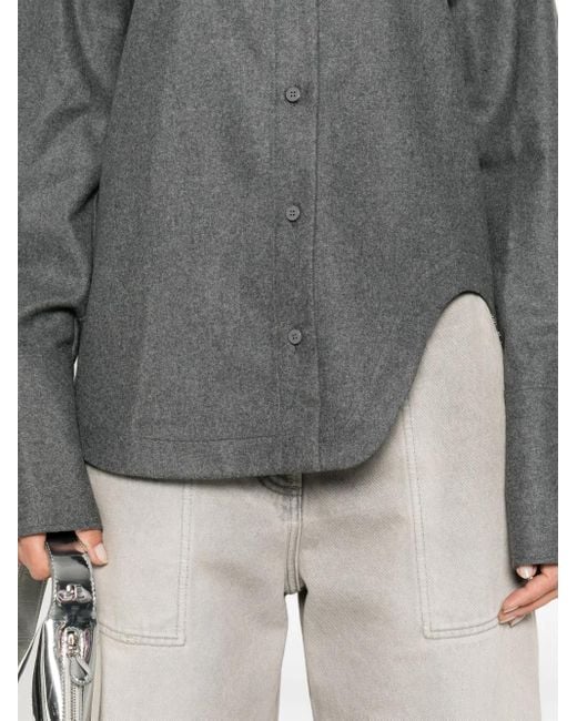The Attico Gray Eliza Hemd