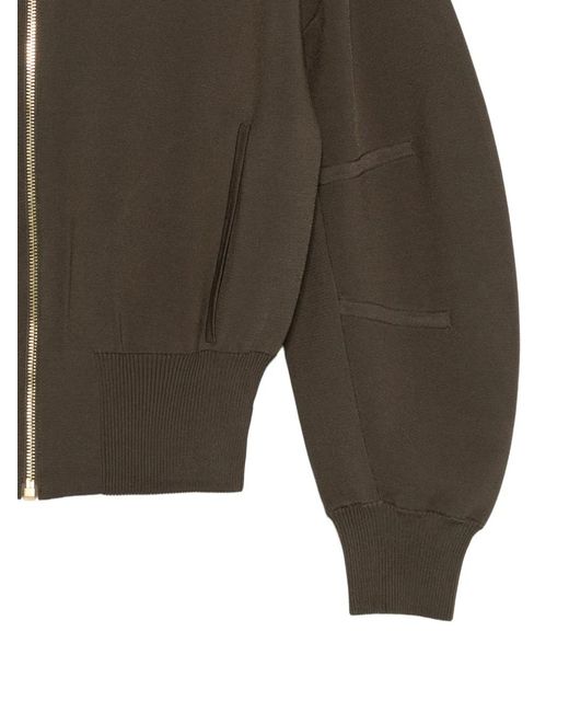 Joseph Brown Sable Zip Knitted Jacket