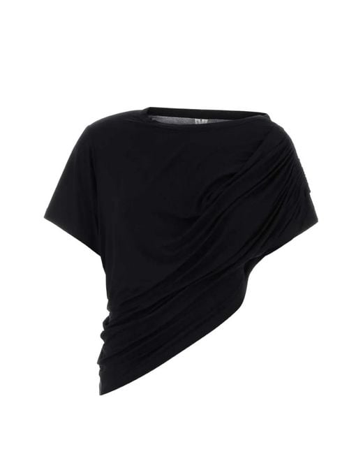 GIMAGUAS Black Daria Drapped Top