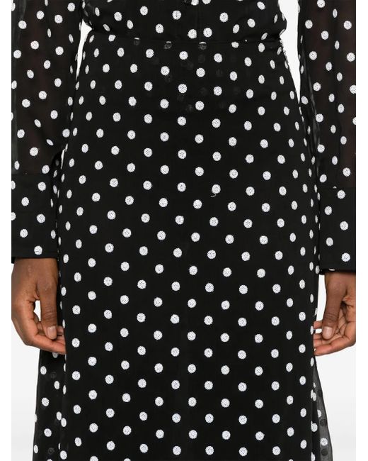 ROTATE BIRGER CHRISTENSEN シフォンスカート Black