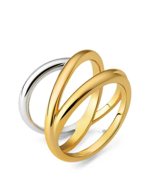 Yoj Metallic Fusion Intertwined Rings