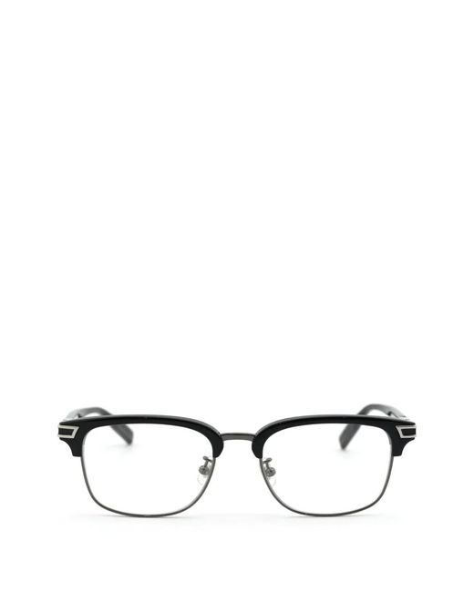 Montblanc White Rectangle-Frame Glasses for men