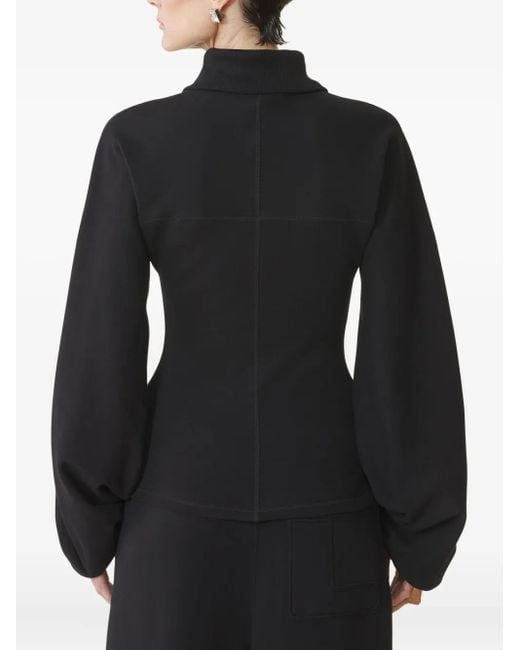Lanvin Black Fitted Zipped Jacket