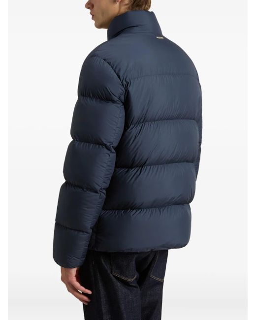 Doudoune Zippée À Col Montant Woolrich pour homme en coloris Blue