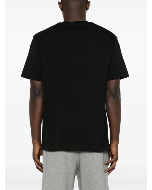 Lacoste T-Shirt Aus Pima-Baumwolle in Black für Herren