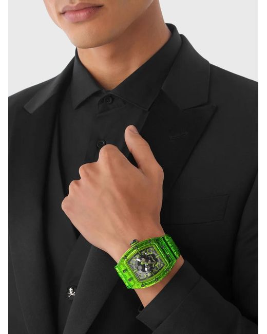 Philipp Plein Green Crypto King Cryptonite 55Mm for men