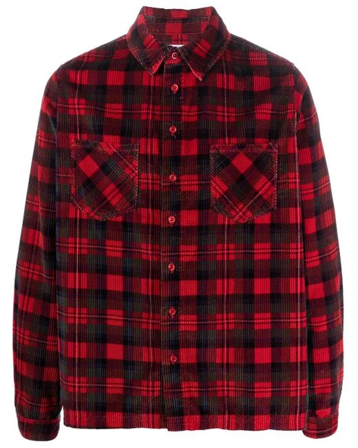 Camicia A Coste di ERL in Red da Uomo