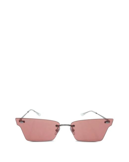 Ray-Ban Pink Xime Irregular-Shape Rimless Sunglasses for men