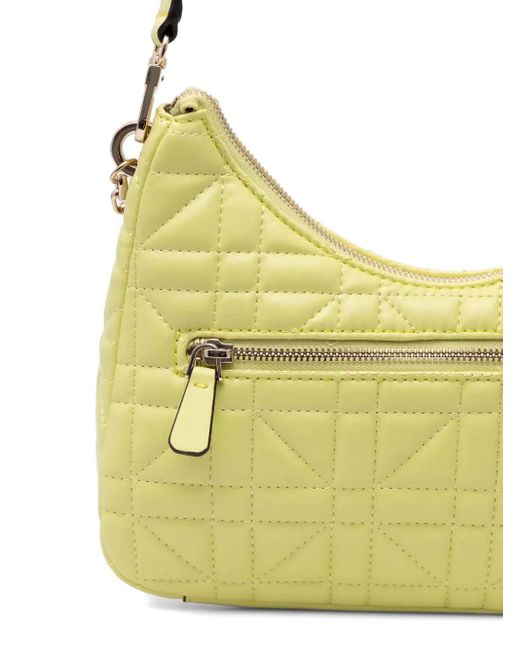 Guess Yellow Logo-Lettering Shoulder Bag