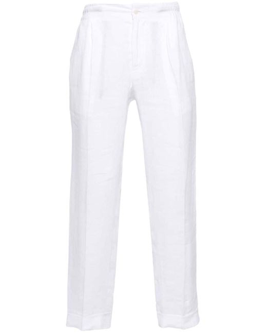 Pantaloni con vita media di Kiton in White da Uomo