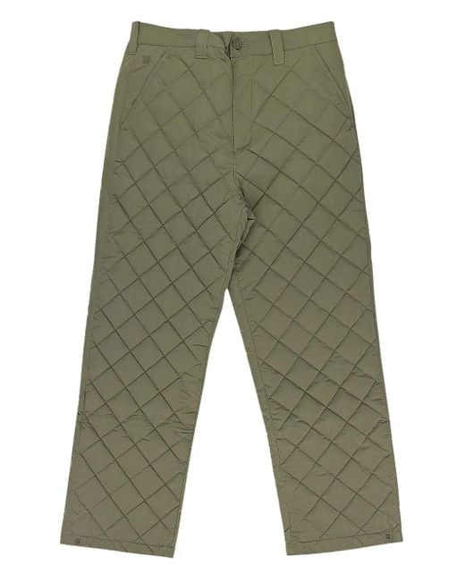 Aimé Leon Dore Green Stadium Quilted Trousers for men