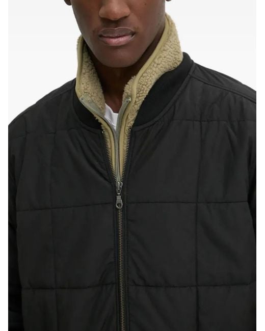 メンズ Dickies Quilted Zip Jacket Black