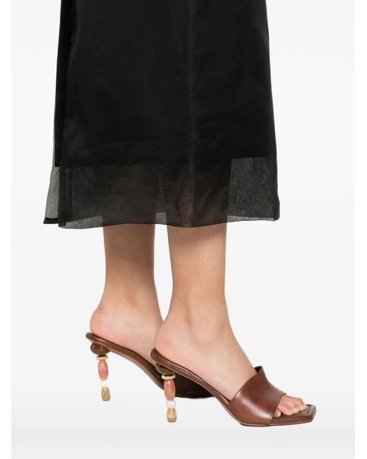 Sportmax Black Slit Skirt