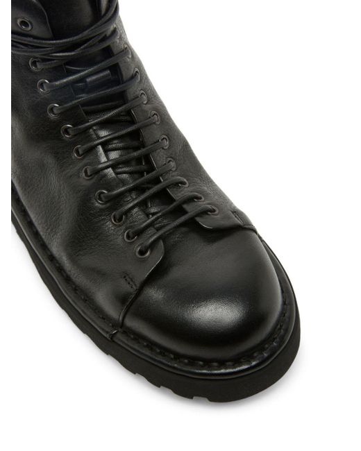 Marsèll Black Pallotola Pomice Leather Boots