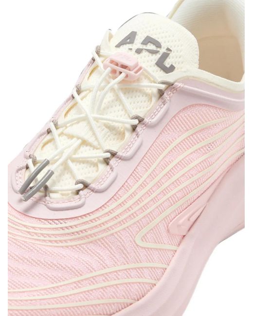 Athletic Propulsion Labs Pink Panelled Toggle-Fastening Sneakers