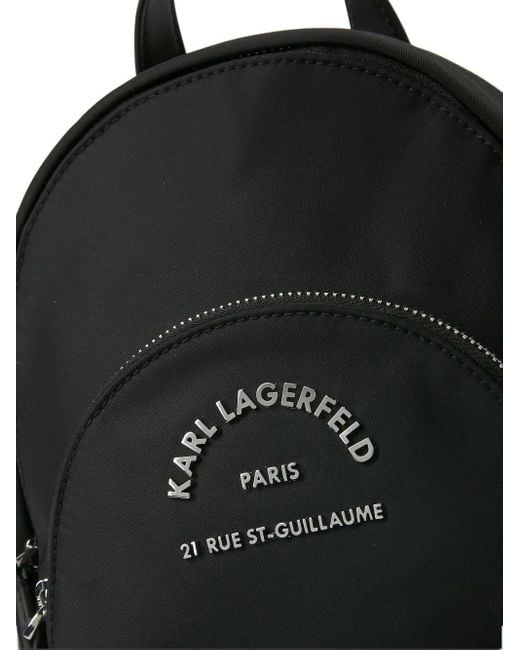 Mochila Rue St-Guillaume pequeña Karl Lagerfeld de color Black